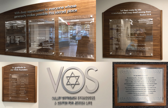 Valley Outreach Synagogue Signage VOS Signage