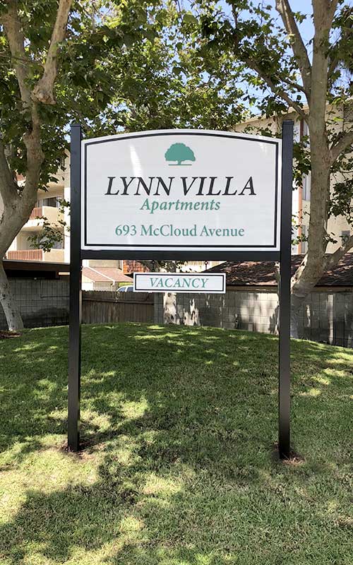 Lynn Villa Apartment Building Hanging Vacancy Sign Lynn Villa