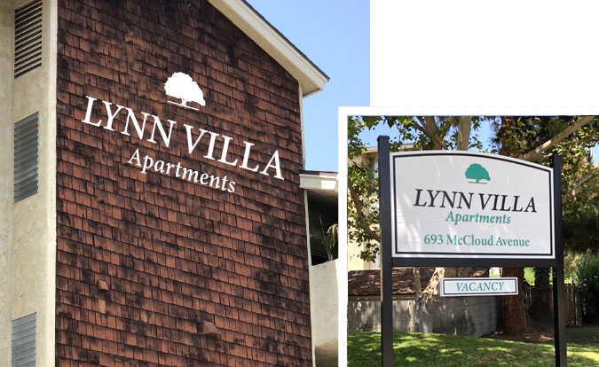 Lynn Villa Building Logo and Lettering